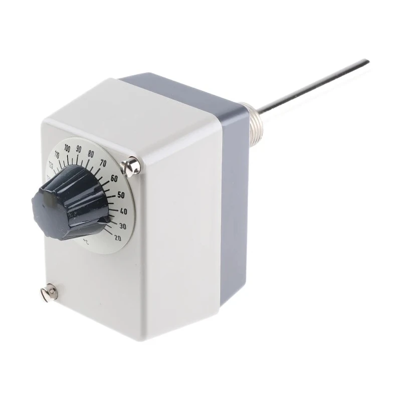 Jumo Capillary Thermostat, 150 °C Max, Manual Reset, 1 NO/1 NC, 10 A, Surface 603021/01-1-043-30-0-00-20-13-46-100-8-6/000