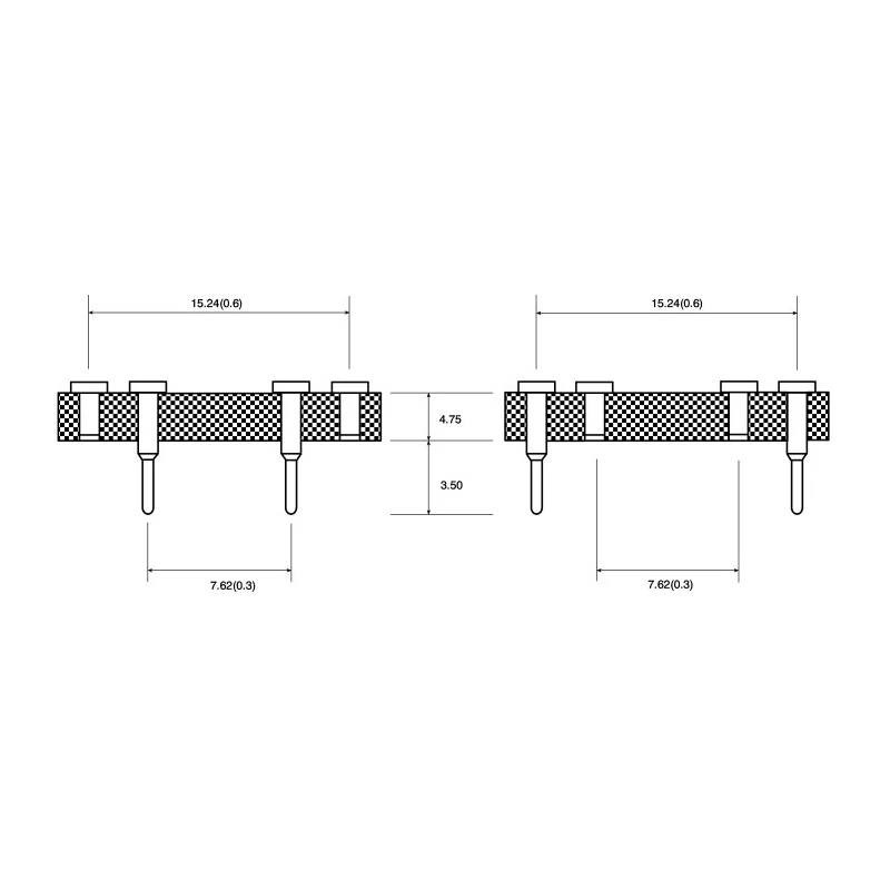 Winslow Straight Through Hole Mount 7.62 mm Pitch IC Socket Adapter DIP to DIP W9117RC