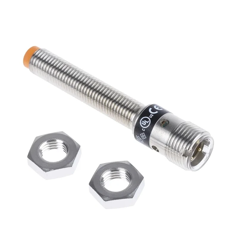 ifm electronic Threaded Barrel Inductive Proximity Sensor M8 x 1 PNP 36 V dc 200mA IE5288