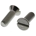 RS PRO Slot Countersunk Stainless Steel Machine Screw M5 Thread 16mm Length 158-3449