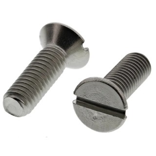 RS PRO Slot Countersunk Stainless Steel Machine Screw M5 Thread 16mm Length 158-3449