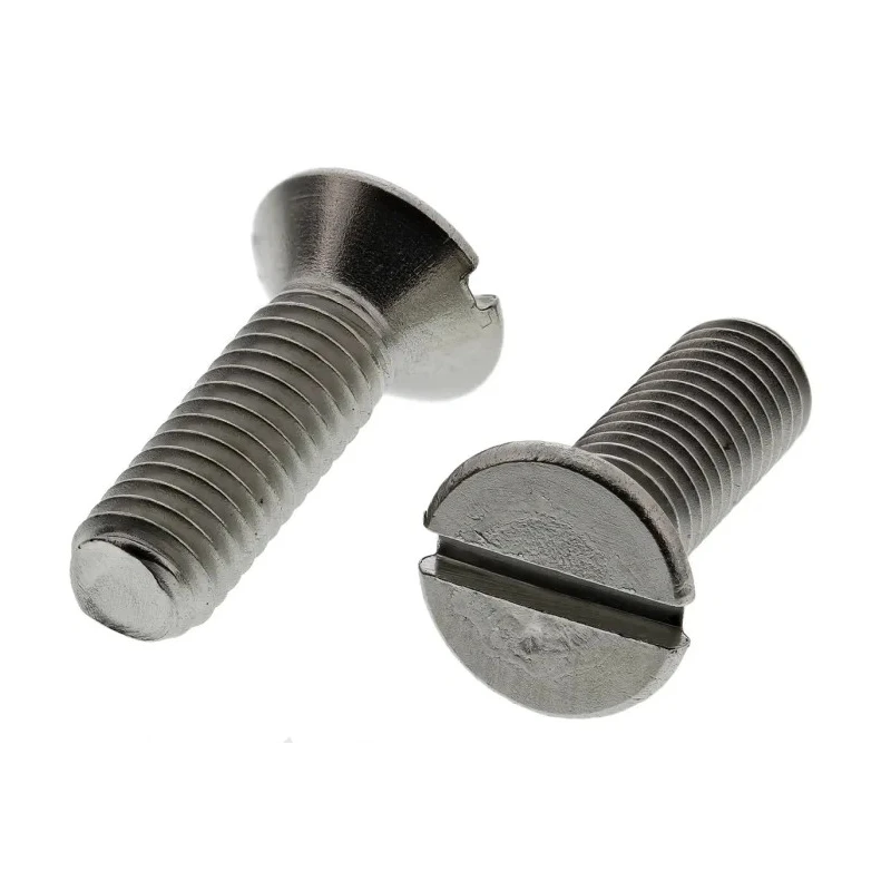 RS PRO Slot Countersunk Stainless Steel Machine Screw M5 Thread 16mm Length 158-3449