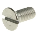 RS PRO Slot Countersunk Stainless Steel Machine Screw M5 12 mm DIN 963 A2 Plain 158-3433