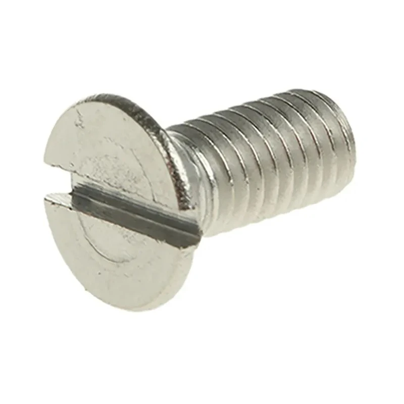 RS PRO Slot Countersunk Stainless Steel Machine Screw M5 12 mm DIN 963 A2 Plain 158-3433