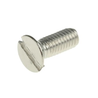 RS PRO Slot Countersunk Stainless Steel Machine Screw M6 Thread 16 mm Length 158-3506