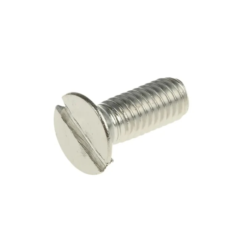 RS PRO Slot Countersunk Stainless Steel Machine Screw M6 Thread 16 mm Length 158-3506