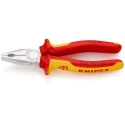 Knipex Combination Plier, 180mm Overall Length, VDE/1000V Approved, Chrome Plated, Special Quality Tool Steel 03 06 180