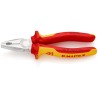 Knipex Combination Plier, 180mm Overall Length, VDE/1000V Approved, Chrome Plated, Special Quality Tool Steel 03 06 180