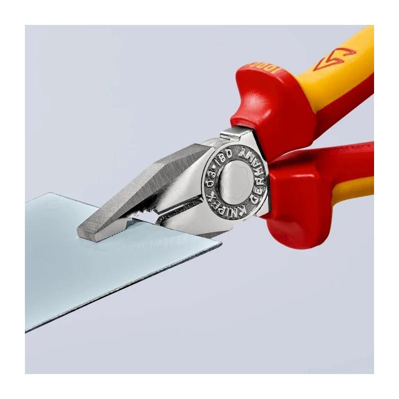 Knipex Combination Plier, 180mm Overall Length, VDE/1000V Approved, Chrome Plated, Special Quality Tool Steel 03 06 180