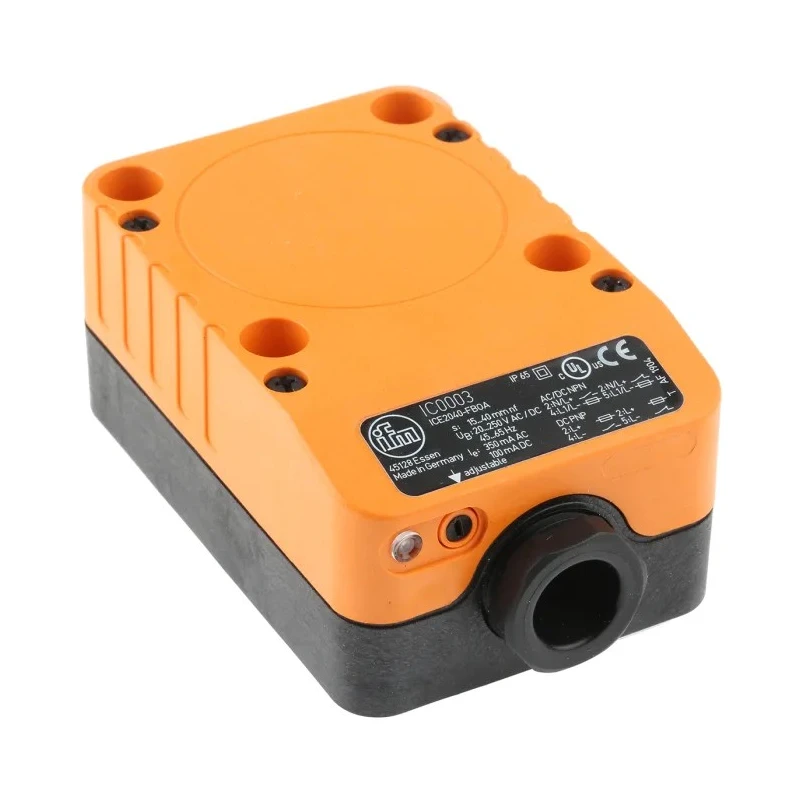 ifm electronic Block Inductive Proximity Sensor ICE2040-FBOA PG13.5 2-Wire 250V AC/DC 40 mm IC0003