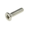 RS PRO Pozidriv Countersunk Stainless Steel Machine Screw M3 Thread 12 mm Length A4 Grade 158-3578
