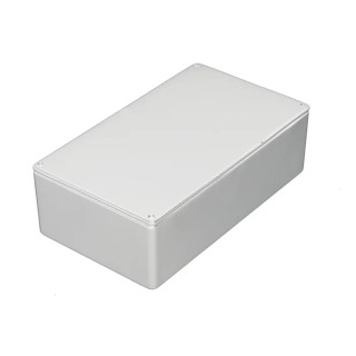 RS PRO White Lid Die Cast Aluminium Enclosure, IP54, 30.5 mm x 112 mm x 62 mm IP54