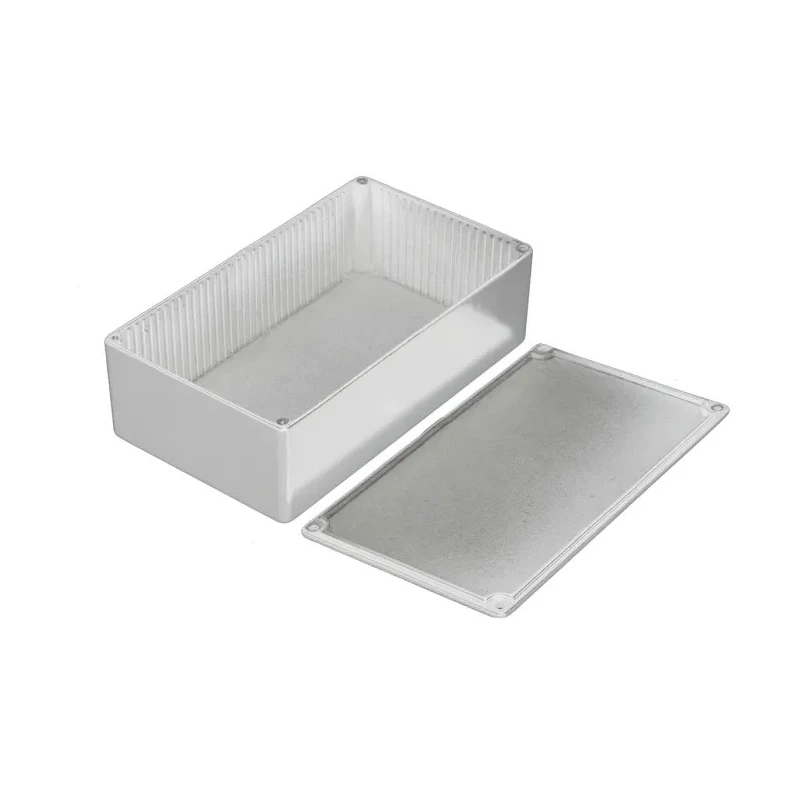 RS PRO White Lid Die Cast Aluminium Enclosure, IP54, 30.5 mm x 112 mm x 62 mm IP54