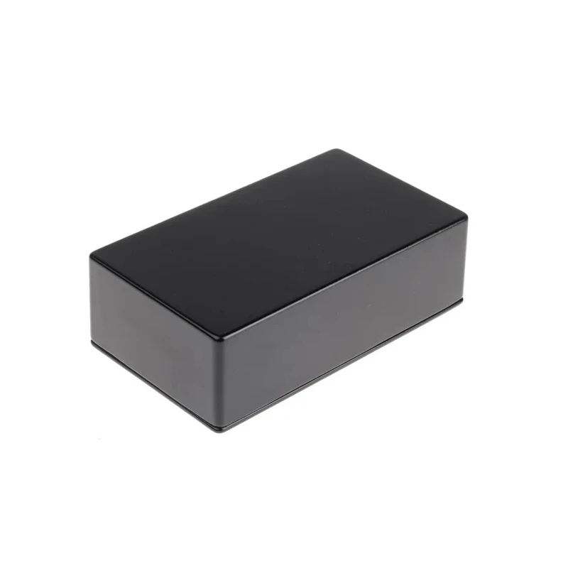 RS PRO Black Black Lid Die Cast Aluminium Enclosure IP54 39.8mm x 120mm x 65.5mm IP54