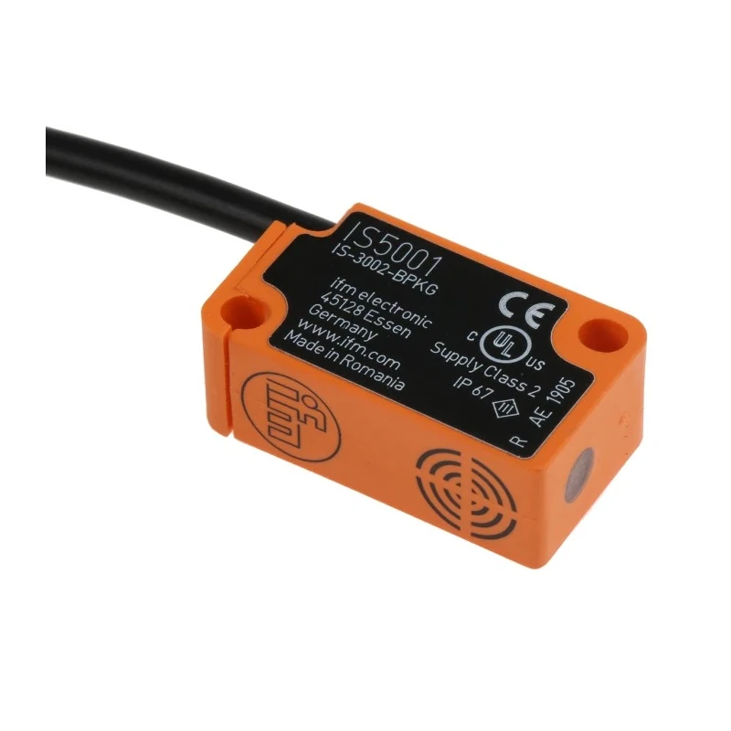 ifm electronic Block Inductive Proximity Sensor PNP 36 V DC 200mA 2 mm Detection IS5001