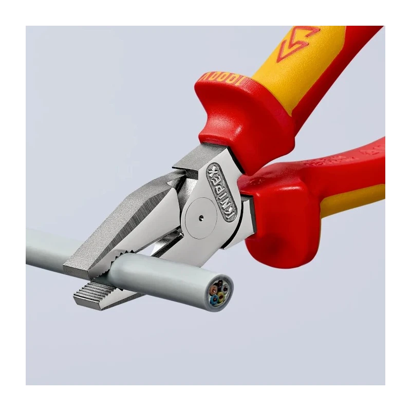 Knipex Combination Plier 180mm Overall, Comfort Grip Insulated, VDE/1000V Approved, Model 02 06 180