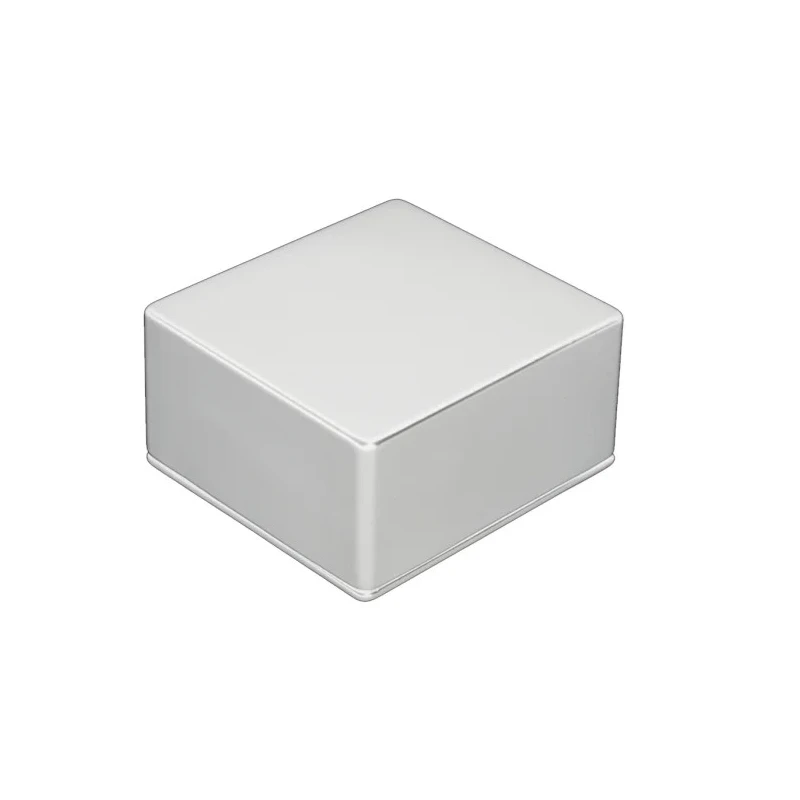RS PRO White Lid Die Cast Aluminium Enclosure IP54, 61 mm x 121 mm x 95 mm IP54