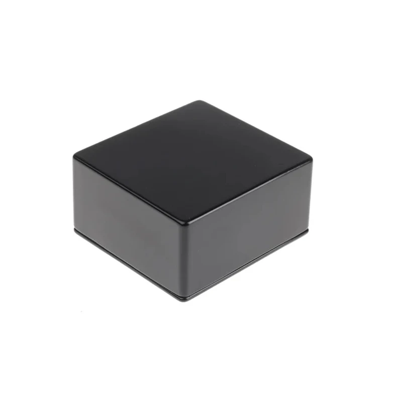 RS PRO Black Lid Die Cast Aluminium Enclosure IP54 61 mm x 121 mm x 95 mm IP54