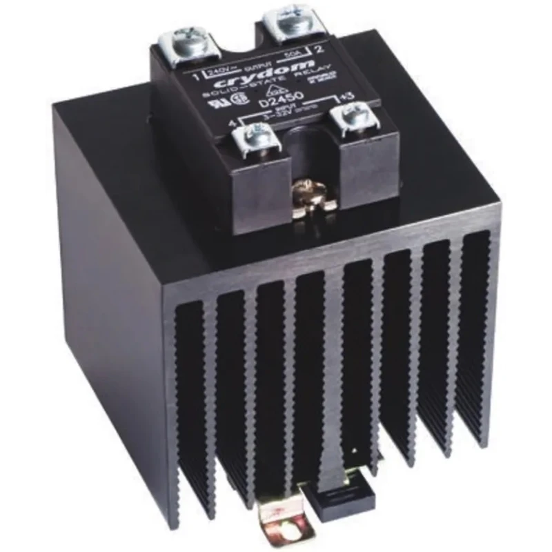 Crydom Solid State Relay, 45 A Load, DIN Rail Mount, 280 V AC Load, 3-32 V DC Control HS122DR