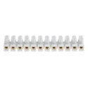 RS PRO Non-Fused Terminal Block 12-Way 14AWG Wire 6A Screw 400V Polypropylene Brass Contacts 703-3814