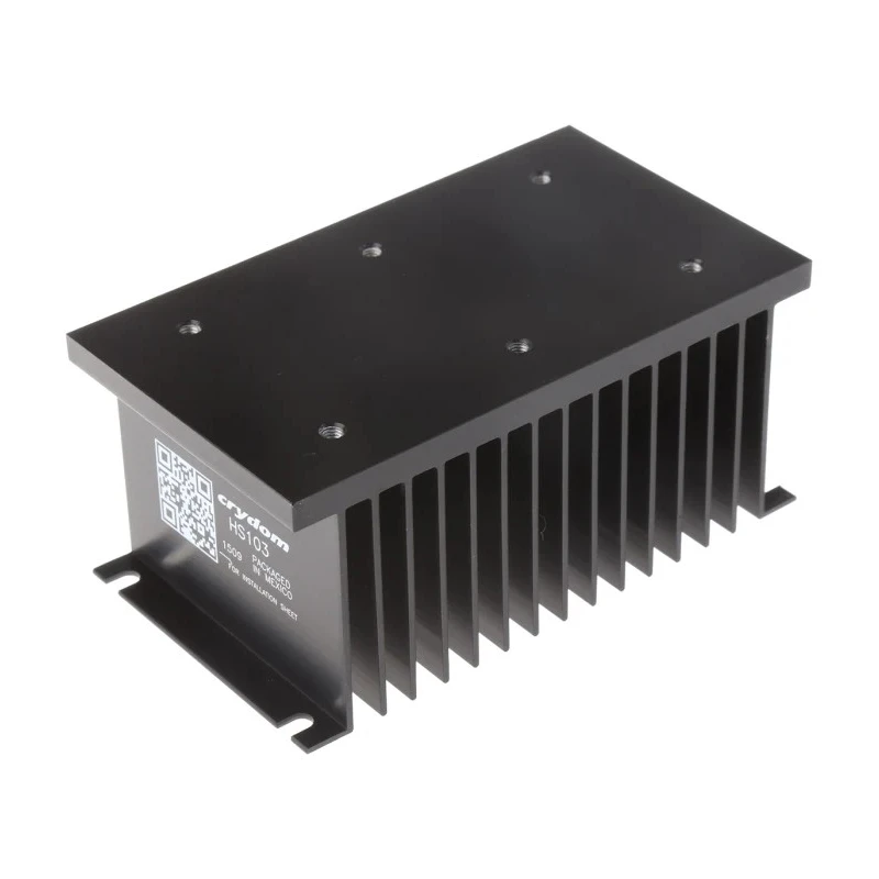 Crydom Panel Relay Heatsink HS103, Aluminium, 1.0°C/W Thermal Resistance, Panel Mount, Mexico Origin