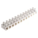 RS PRO Non-Fused Terminal Block, 12-Way, 101A Current, 4AWG Wire Size, Screw Termination, Polypropylene Body, Brass 703-3824