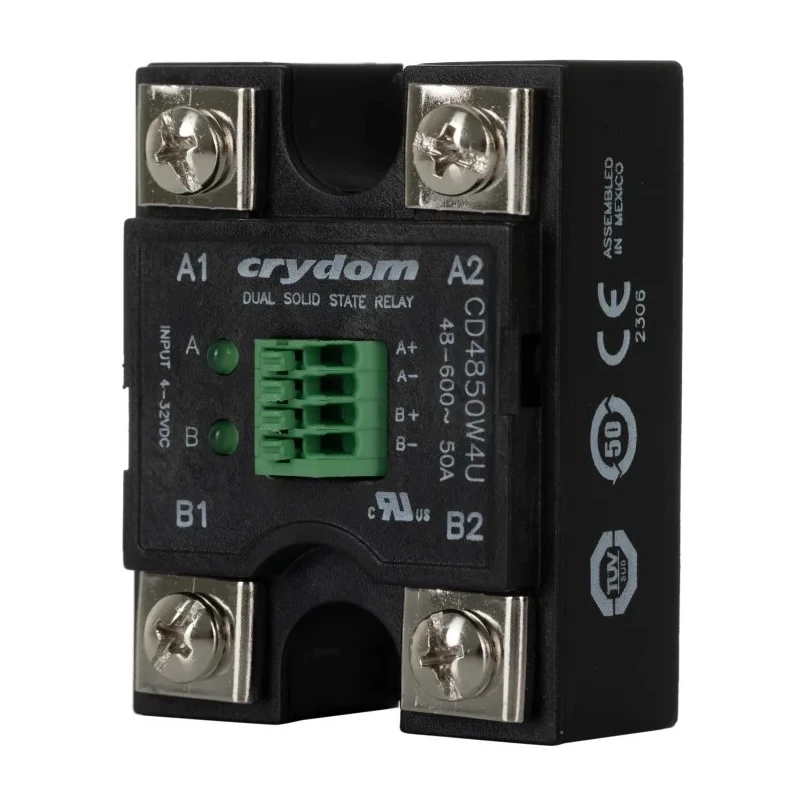 Crydom Solid State Relay Panel Mount 50A Load 600V AC Load 32V Control CD4850W4U