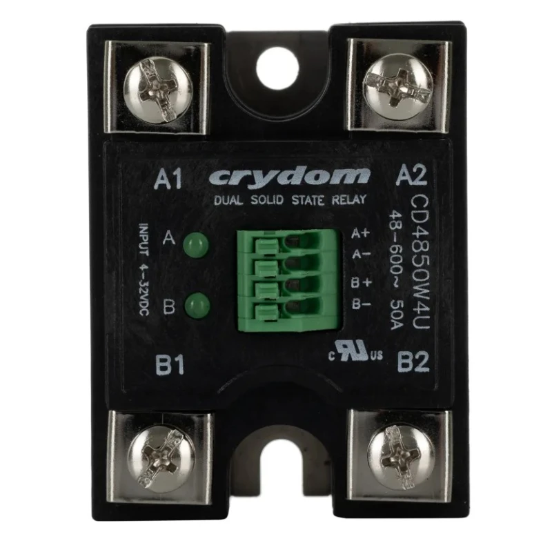Crydom Solid State Relay Panel Mount 50A Load 600V AC Load 32V Control CD4850W4U