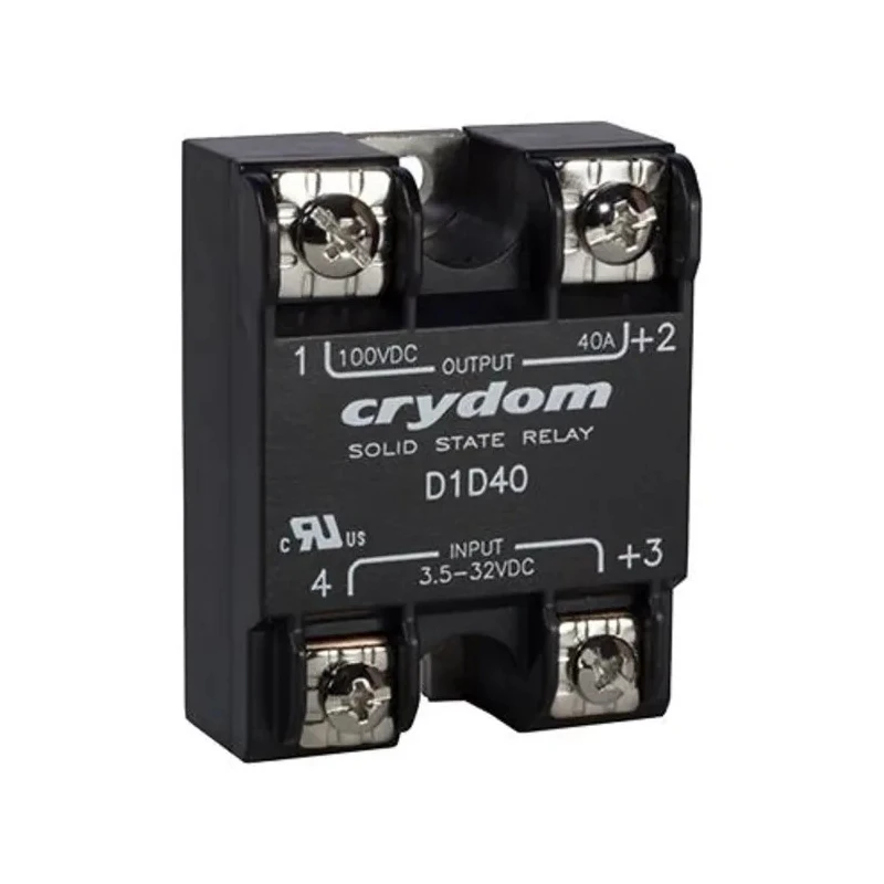 Crydom 1-DC Series Solid State Relay Surface Mount 80A Load Current 100V Load Voltage 3.5-32V Control D1D80