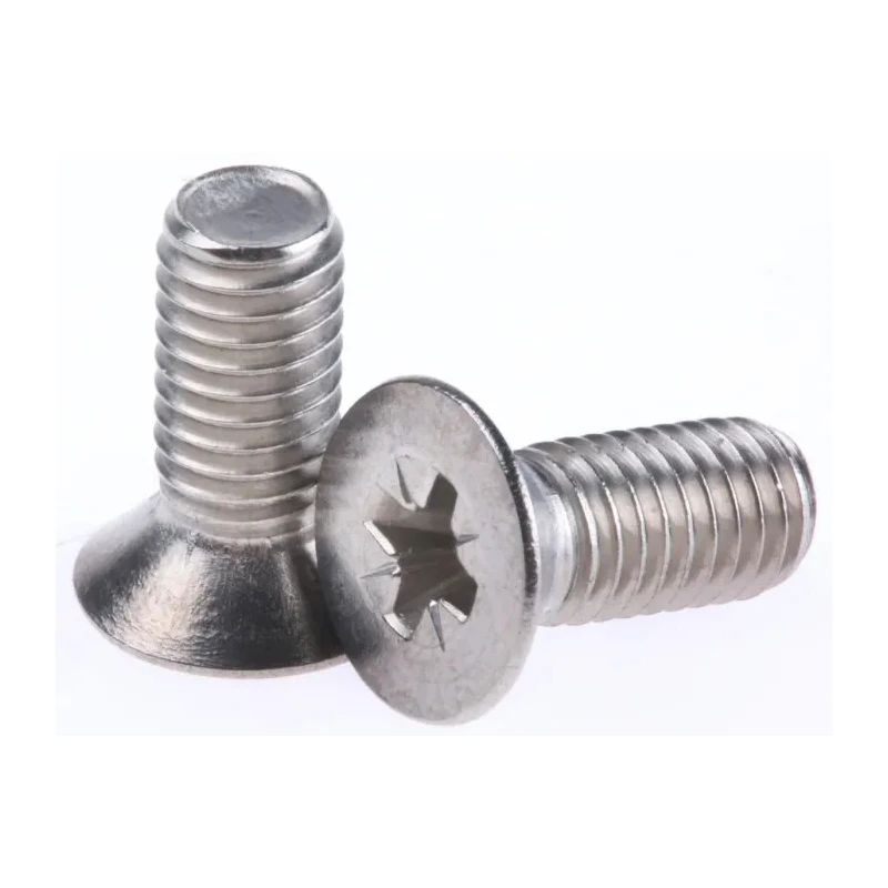 RS PRO Pozidriv Countersunk Stainless Steel Machine Screw M5 Thread 12mm Length 316 Marine Grade A4 158-3657