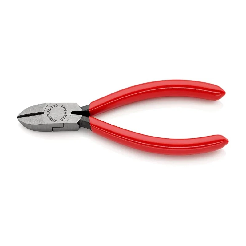 Knipex Side Cutter with Bevel, Diagonal Cutter, Vanadium Electric Steel Jaw, 125mm Length 70 01 125