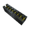 Samtec Multi Position Shunt, Straight Female Connector, 5 Contacts, 2.54mm Pitch, 3.9A, 450V, Glass Filled MNT-105-BK-G