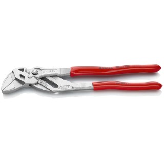 Knipex 1-Piece Plier Wrench, 250mm Overall Length, 46mm Jaw, Chrome Vanadium Steel, Plastic Handle, Model 86 03 250