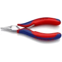 Knipex 1-Piece 115mm Overall Flat Nose Plier Chrome Steel Mirror Polished Jaw 22.5mm 35 12 115