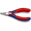 Knipex 1-Piece 115mm Overall Flat Nose Plier Chrome Steel Mirror Polished Jaw 22.5mm 35 12 115