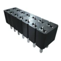 Samtec PCB Socket Board-to-Board, 10-Contact, 2 Row, 2.54 mm Pitch, Straight Through Hole, Polyester Housing SLW-105-01-S-D