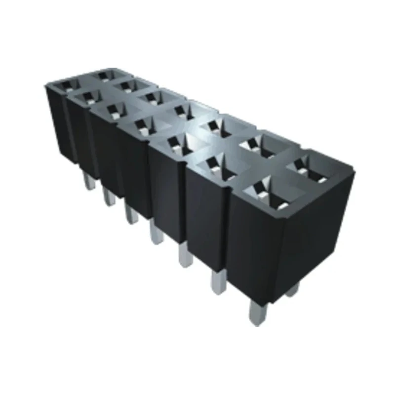 Samtec PCB Socket Board-to-Board, 10-Contact, 2 Row, 2.54 mm Pitch, Straight Through Hole, Polyester Housing SLW-105-01-S-D