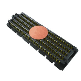 Samtec SEAM Series Straight Surface PCB Header 400 Contacts 1.27 mm Pitch 8 Row Shrouded SEAM-50-02.0-S-08-2-A-K-TR