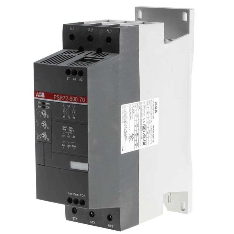 ABB PSR 3 Phase Soft Starter 600V AC 37 kW Power Rating IP10 