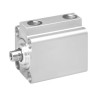 EMERSON ? AVENTICS EMERSON AVENTICS Pneumatic Compact Cylinder 50mm Bore, 10mm Stroke, KHZ Series, Double Acting 0822010561