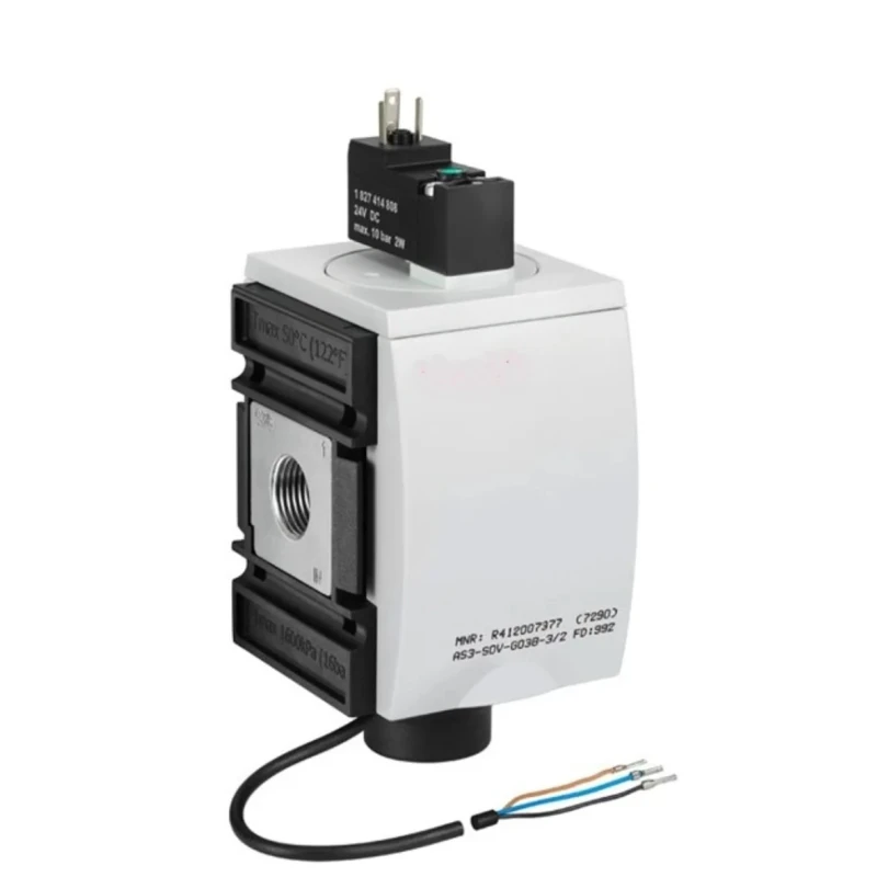 EMERSON ? AVENTICS Pneumatic Solenoid Valve Pilot/Spring G 3-Port 1/4 in G 24V DC Polyamide Body AS2-SOV