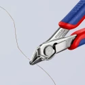 Knipex Super Knips® Without Bevel Side Cutter Stainless Steel Jaw, Bi-Metal Handle, 1.6mm Cutting Capacity 78 13 125