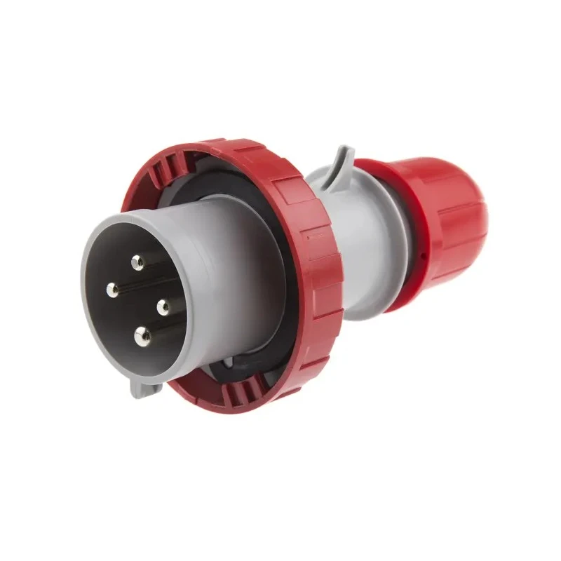 Scame Industrial Power Connector Adapter 3P+PE Cable Mount Straight Red 32A 415V OPTIMA-REVERSE 218.3236RV