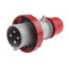 Scame Industrial Power Connector Adapter 3P+PE Cable Mount Straight Red 32A 415V OPTIMA-REVERSE 218.3236RV