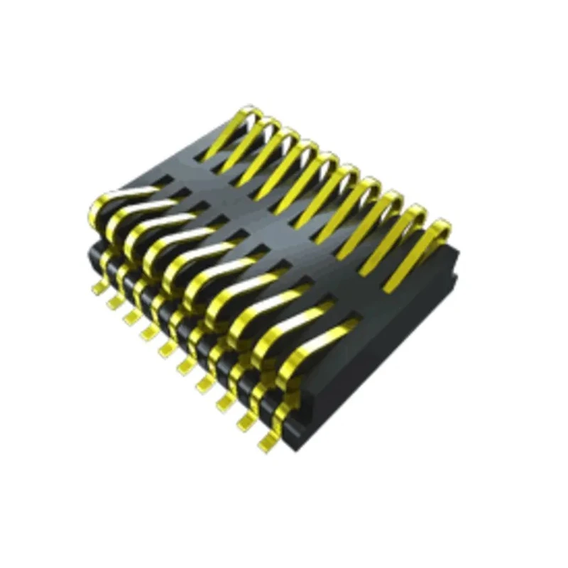 Samtec FSI Series Straight Surface PCB Header 40 Contacts 1 mm Pitch 2 Row Shrouded FSI-120-03-G-D-M-AB