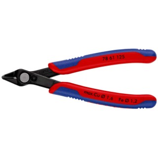 Knipex Super Knips® Without Bevel Side Cutter, Special Tool Steel Jaw, 125mm Overall Length, Model 78 61 125