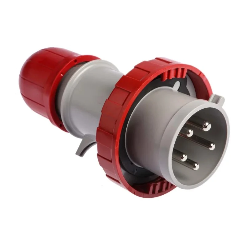 Scame Industrial Power Connector Adapter 3P+N+PE, Cable Mount, Straight Orientation, 32A, 415V, Red, IP66, IP67, 218.3237RV