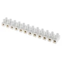 RS PRO Polypropylene Non-Fused Terminal Block 12-Way, 6AWG Wire, 76A Screw, 400V 15mm Pitch 703-3820