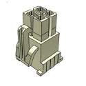 Samtec IPBD Female Crimp Connector Housing 4.19 mm Pitch 4 Way 2 Row Straight IPBD-02-D