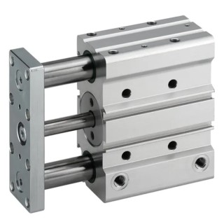 EMERSON ? AVENTICS Pneumatic Guided Cylinder 100mm Bore, GPC-BV Series, Double Acting, 8 bar, Anodised Aluminium R402000931